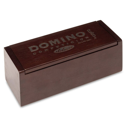 Joc Domino Clasic Premium, in caseta lemn, 28 piese cu insertie de metal, Cayro, Cayro - Publisol.ro